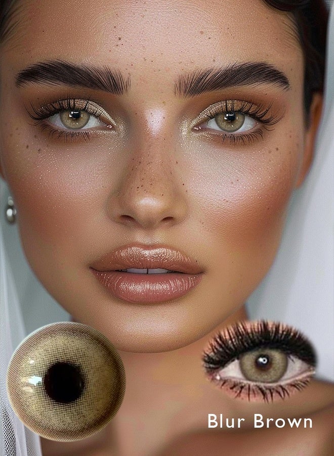 Catchu Look Brown Contact Lenses for Woman 14.5mm Eye Colored Lenses for Enlarge Eyes - Image 3